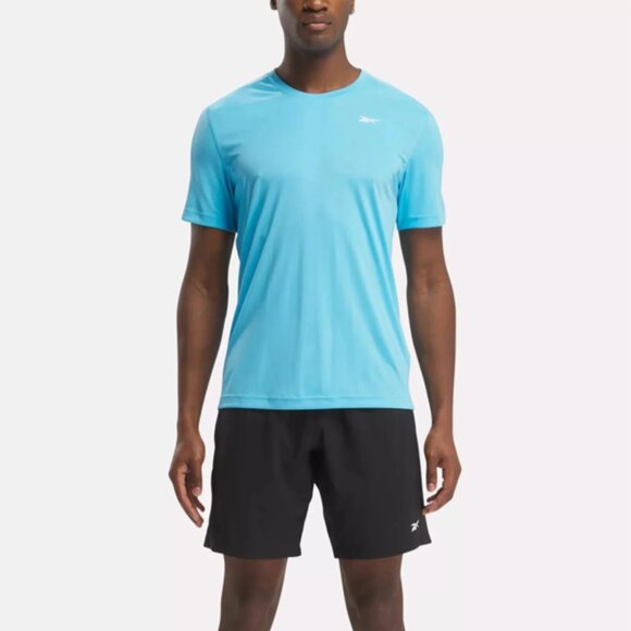 Reebok Training Tech T-Shirt Bold Cyan, Sz XL - Picture 1 of 3